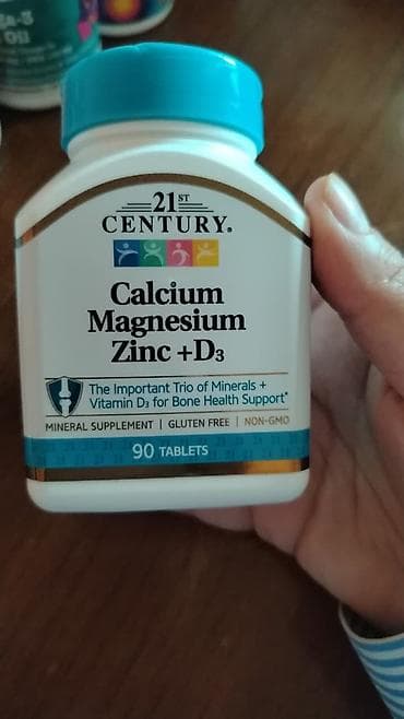 21st Century Calcium Magnesium Zinc + D3 – 90 tablet Məhsul təsviri