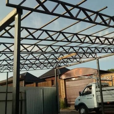 Профнастил: Metal konstruksiyalı avtomobil damı çərçivəsi, nəqliyyat vasitələrini — 4