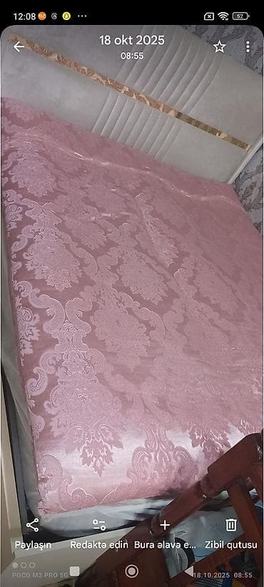 Yataq üçün Xovlu rəng - Çəhrayı Yataq örtüyü, Ünvandan götürmə