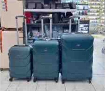 formula bilet: 3-lü sərt korpuslu çamadan dəsti – pudra/çəhrayı rəng Kicik Razmer - — 9