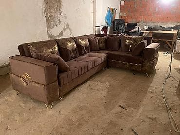 divan yeni: Künc divan, Qonaq otağı üçün, Parça, Bazalı, Açılan, Kitab — 1