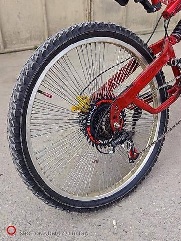 velosiped: OLYMPIA dağ velosipedi - Rəng: qırmızı - Çərçivə: amortizatorlu — 5