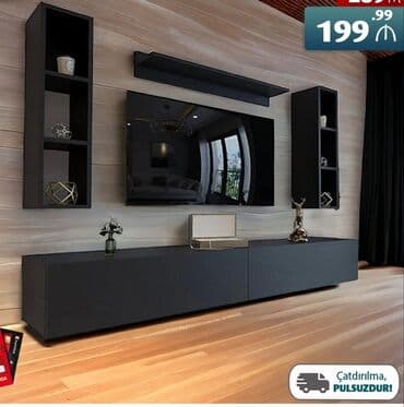 тв стенды в баку: Новый, Угловой ТВ стенд, С полками, Ламинат, Азербайджан — 1