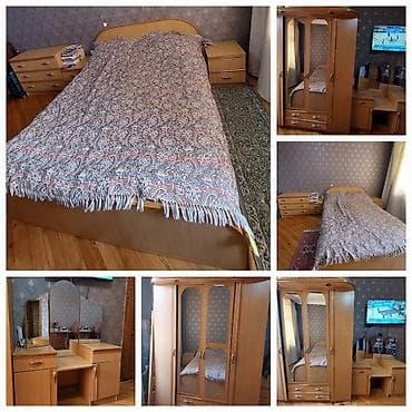 стол гостинный: Двуспальная кровать, Б/у — 1