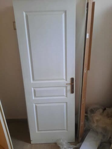 qapil: Qonaq otağı üçün İşlənmiş Otaq qapısı 80x205 sm Naliçnik ilə, Zəmanətsiz, Ödənişli quraşdırma, Ünvandan götürmə — 1