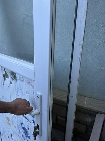 sehf qapi: İşlənmiş Plastik qapı Zamok ilə, Zəmanətsiz, Ödənişli quraşdırma, Ünvandan götürmə, Ödənişli çatdırılma — 2