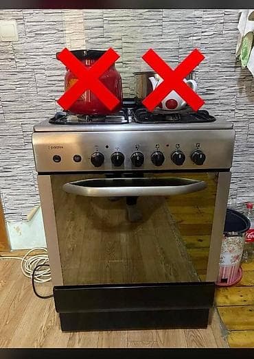 Духовки: Qaz 200 azn Hem tok hem elektrikle isleyir Alti duxovkadir qazla — 1