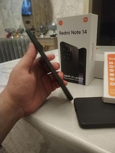 xiaomi not 11 pro: Redmi Note 14, 256 GB, rəng - Qara, Zəmanət, Sensor, Barmaq izi — 6