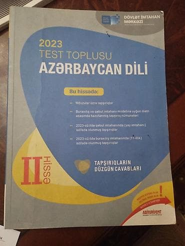 İnformatika Testlər 11-ci sinif, DİM, 1-ci hissə, 2023 il — 2