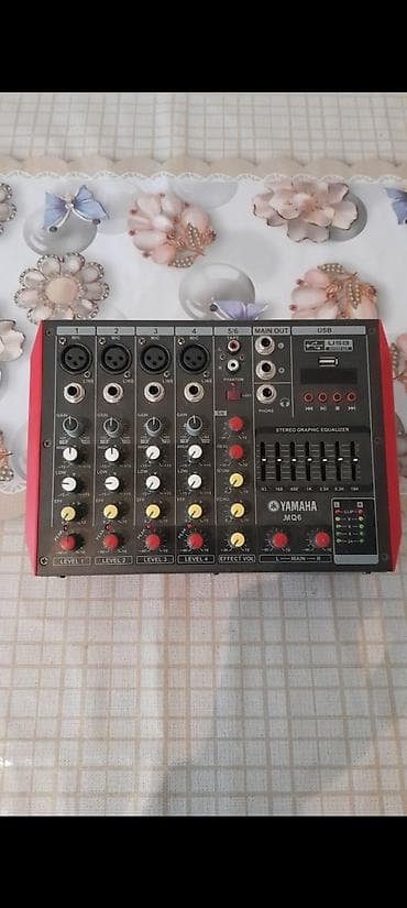 Yamaha MQ6 mikser/amplifikator - 4 ədəd mono mikrofon/xət giriş lalafo.az -da Yamaha MQ6 mikser/amplifikator - 4 ədəd mono mikrofon/xət giriş
