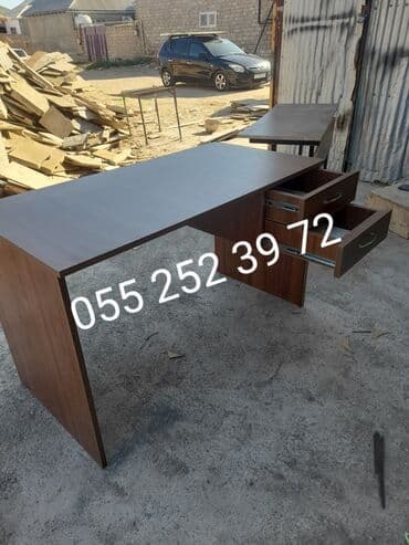 komputer stolu satisi: Kompüter masası, Yeni, Açılmayan, Laminat, Dördbucaq masa — 4