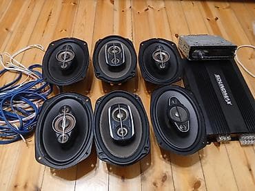 Avtomobil üçün audio dəst - 6 ədəd oval akustik kolonkalar (9x6” — 1