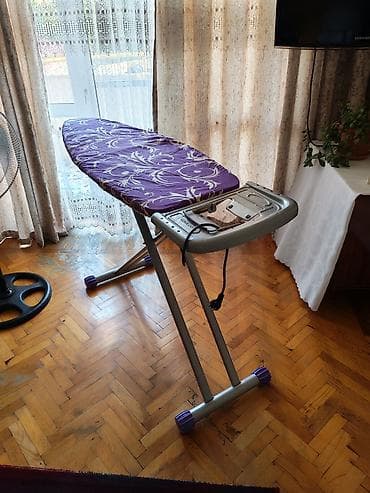 Ütüləmə masası – elektrik prizli, buxar ütüsü üçün dayaq və kabel