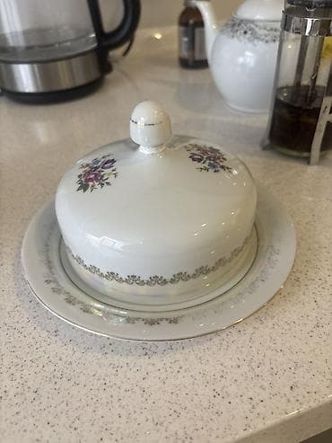 cay termosu: Çay dəsti, rəng - Ağ, Farfor — 2