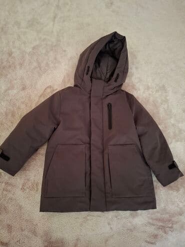 детская зимняя парка: 3-4 yaş-Uşaq üçün qış parkası.İdeal vəziyyədədir. - Rəng: tünd — 1