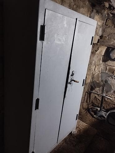ofis dolab: Metall dolab – iki qapılı, rəfli - Material: qalın metaldan — 3
