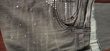 Другая женская одежда: Qadın/kişi üçün tünd mavi (demək olar qara) rəngli denim şalvar. - — 6