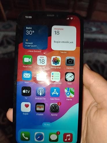 tv disk: IPhone 12 Pro, Göy, Face ID — 2