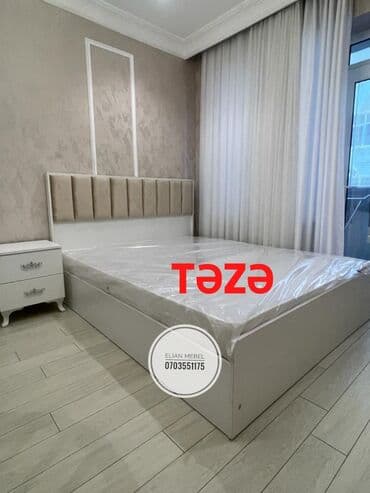 demir çarpayı: Yeni, İkinəfərlik çarpayı, Bazasız, Matras ilə, Siyirməsiz, Azərbaycan — 1