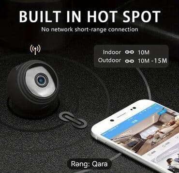 Fotokameralar: Mini müşahidə kamerası Təhlükəsizlik kamerası Ev və ofislər üçün mini — 7