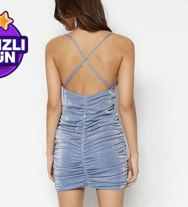 изготовление значков на заказ: Вечернее платье, Мини, Trendyolmilla, XS, S — 2