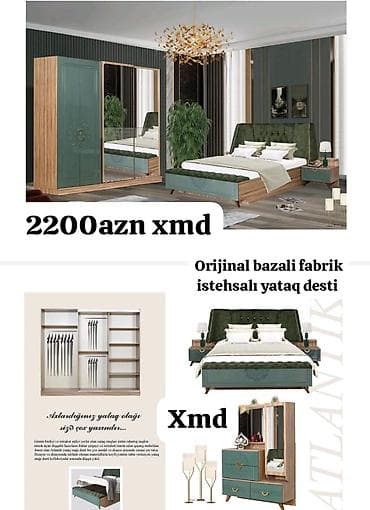 Orijinal bazalı fabrik istehsalı tam yataq dəsti Dəstin tərkibi: -