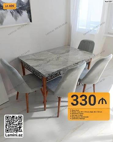 kohnə stul: Masa Dəsti – açılan mexanizmli, zərif dizayn Model 1 (Kod: 5301) - — 1
