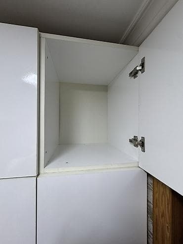 İşlənmiş, 6 qapı, Ağ, Digər material, Açılan, Düz dolab — 5