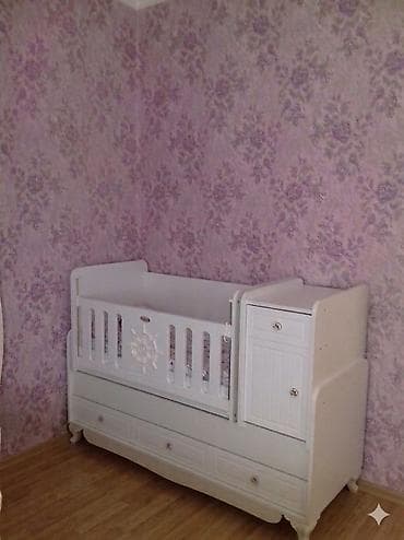 Oğlan və qız üçün, İşlənmiş, Dördbucaq, Beşik, Matras ilə, Yellənmə mexanizmsiz — 4