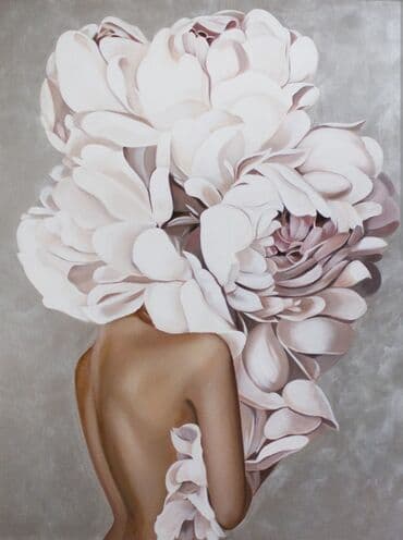 qadin sekilleri: 🖼️Tək tablo. 🌷Xanım portreti.🌷 👁️Kətan, yağlı boya. 💙Qiymətlər ölçü — 4