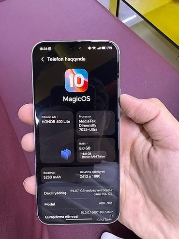 realme 12 lite: Honor 400 Lite, 256 GB, rəng - Gümüşü — 2
