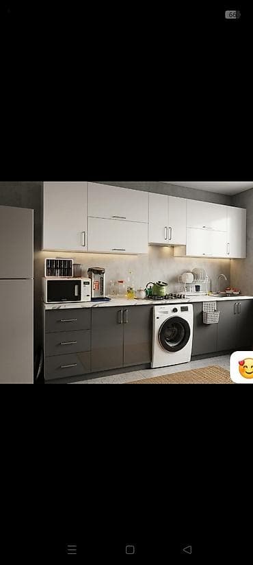 Mətbəx mebeli 550₼ Qaz moyka daxildi ölçü 3.20 təcili satılır ünvan — 1