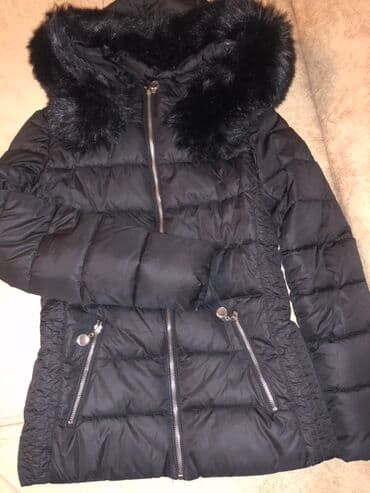 qadın ic geyimləri: S razmere geden Qara rəngli qadın qış kurtkası.2 3 defe geyinilib yeni — 1