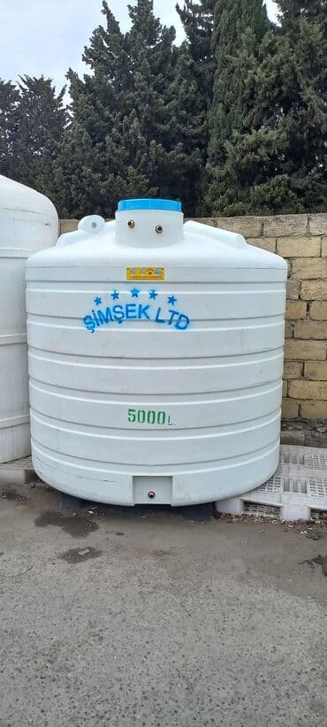 su çen: Bak, Plastik, 5000 l, Yeni, Pulsuz çatdırılma — 3