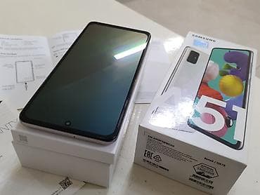 a3 samsung: Samsung Galaxy A51, 128 GB, rəng - Ağ, Zəmanət, Düyməli, Sensor — 6