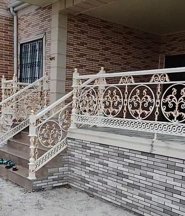 taxta dekor: Ferforje pəncərə barmaqlıqları və pilləkən məhəccərləri - Material — 5