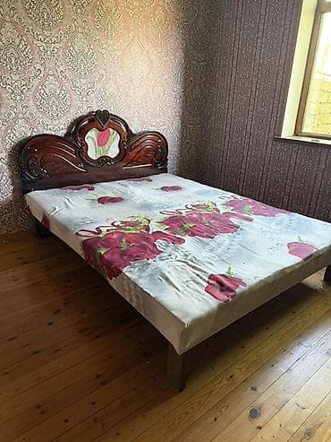 İki nəfərlik taxta çarpayı - Ölçü: 160 sm en, 200 sm uzunluq — 2