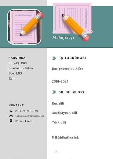 189 yuk dashima: Cv duzeldirem, ancaq sadə formada — 1