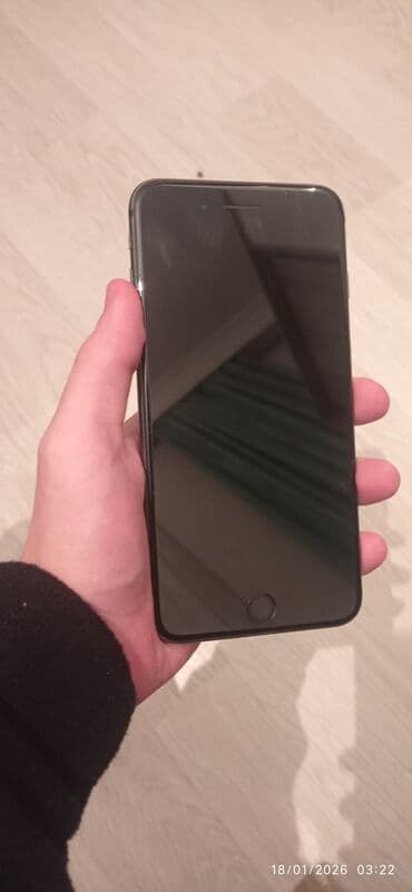 IPhone 8 Plus, 64 GB, Qara, Barmaq izi, Simsiz şarj