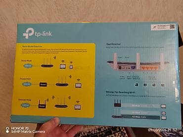 wan modem: TP‑Link Archer C20 AC750 Dual Band Wireless Router Xüsusiyyətlər: - — 1
