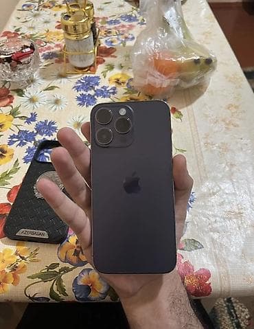 apple iphone 14 pro: IPhone 14 Pro Max, 128 GB, Deep Purple, Face ID — 1