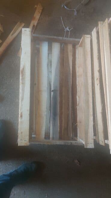 Taxta-şalban: Taxta yeşik/palet - Material: təbii ağac ştabel taxtalarından yığılma — 6