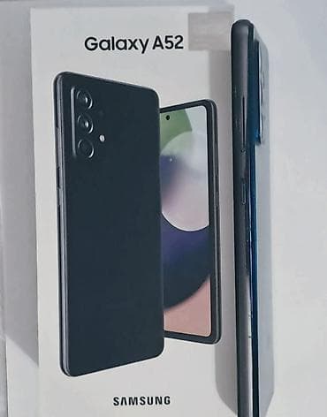 Samsung Galaxy A52, 128 GB, rəng - Qara, Düyməli, Barmaq izi, İki sim kartlı
