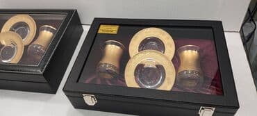 qadinlar ucun en gozel hediyyeler: Çay dəsti, rəng - Qızılı — 3