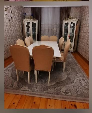 Masa desti 14 eded stulnan 600₼ satilir .Unvan Xirdalan &amp;Rumi