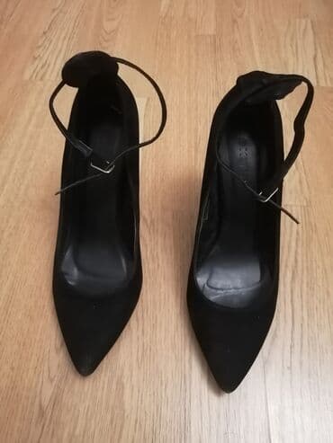 şnurlu qadın mokasinləri: Tuflilər, Ölçü: 38, rəng - Qara, İşlənmiş — 2