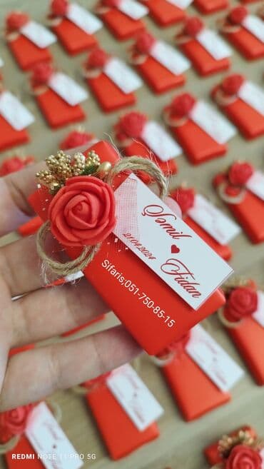 konfet xonçası: Xonça konfetleri sifarisle hazirlanir.Sifarisler en az 2-3 gun onceden — 1