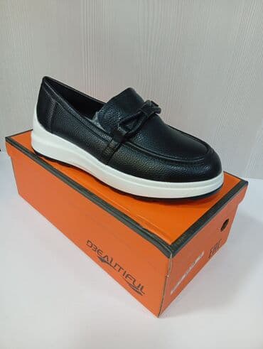 rezin botlar: Qadın loaferi – D’Beautiful ölçü 36_37_38_39_40 - Rəng: qara üst, ağ — 1