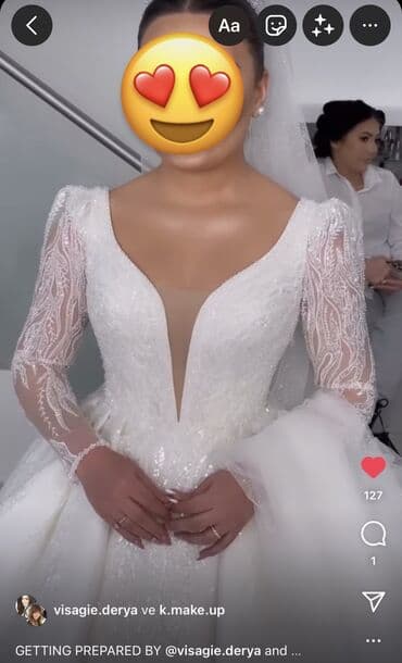 kirayə gəlinlik qiymətləri: Türkiyede özel atelyede hazırlanmış çox ferqli model gözel keyfiyetli — 3