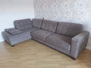taxt divan: Künc divan, İşlənmiş, Açılan, Bazalı, Vеlur parça — 1